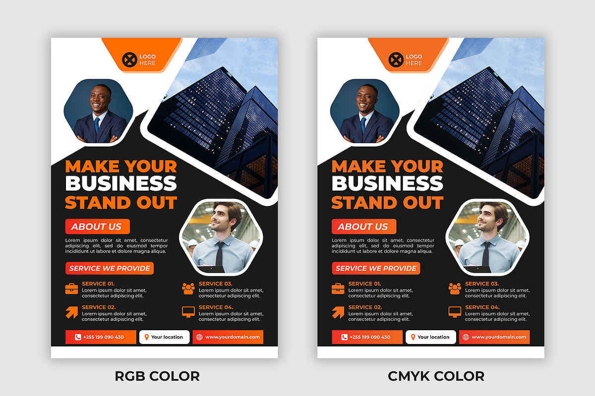 A4 Corporate Flyer Design Template, a Flyer Template by Triple M Graphics (Photo 1 of 3)