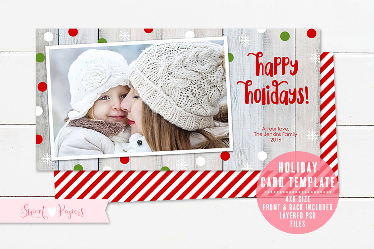 Holiday Photo Card Template, a Card Template by Sweet Papers (Photo 1 of 2)