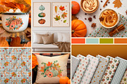 Autumn Botanical Watercolor ClipArt, a Seasonal Illustration by SunnJaneArt (Thumbnail 13 of 15)