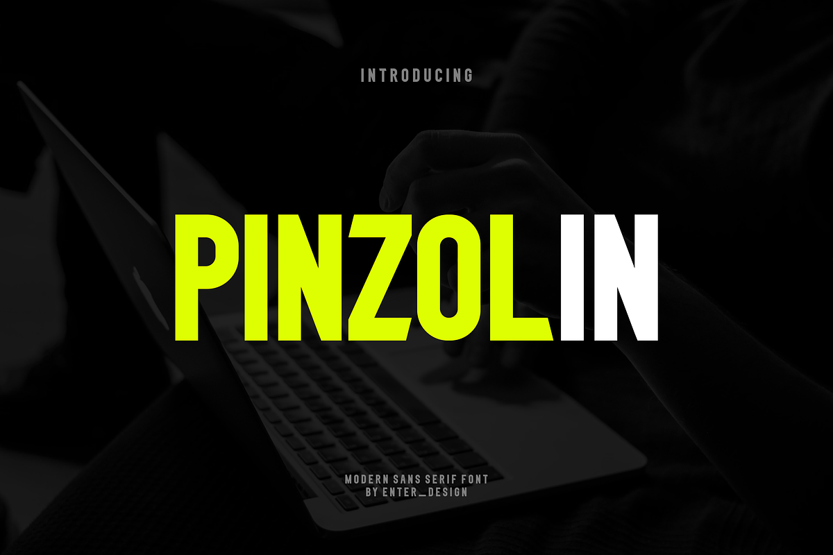 Pinzolin Font, a Sans Serif Font by albert_kalingga (Photo 1 of 6)