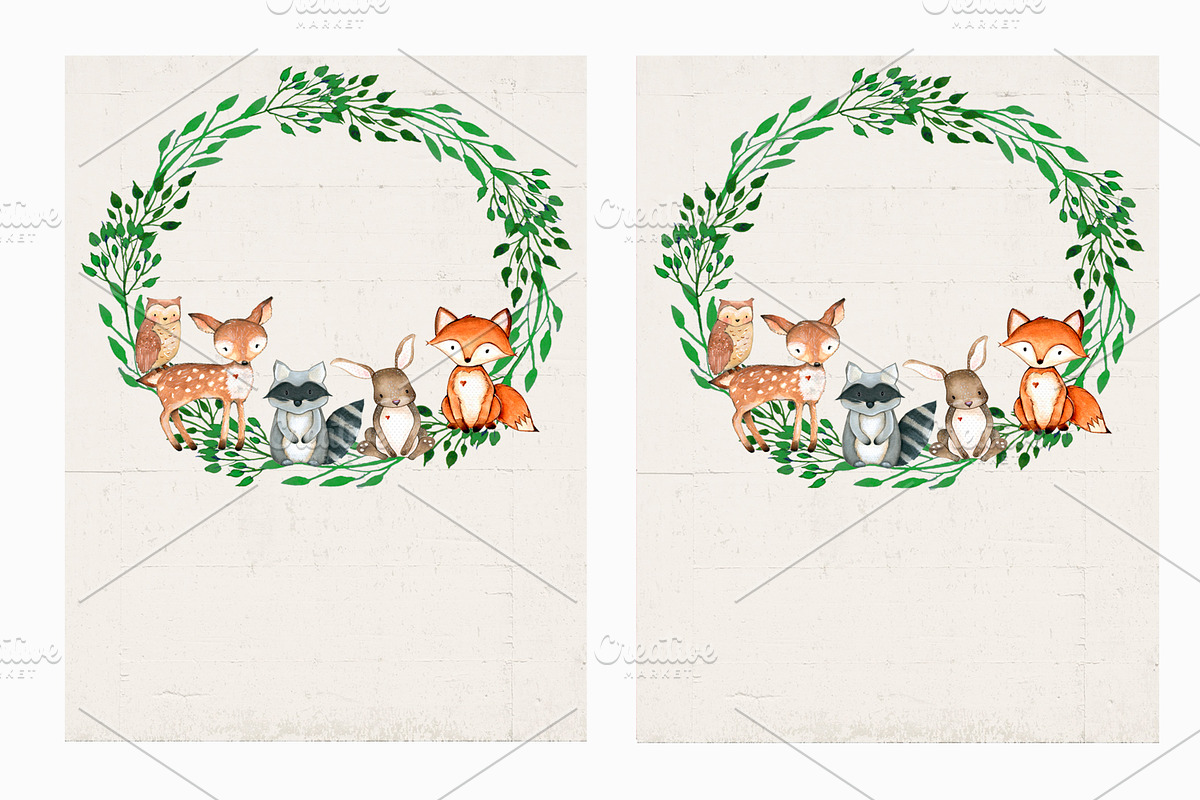 Woodland Animals Baby Shower, an Invitation Template by mpcprintables (Photo 3 of 3)