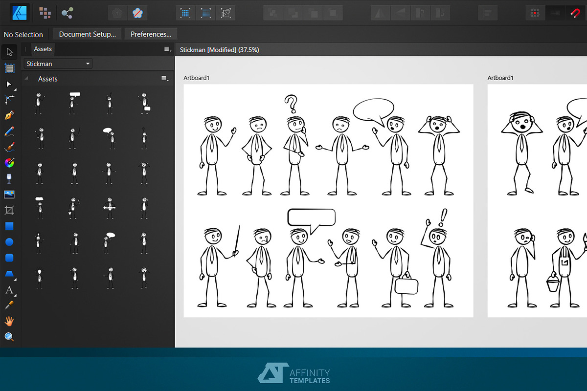 Vector Stickman .afdesign, a Person Illustration by Affinity Templates (Photo 3 of 3)