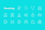 Meeting | 16 Thin Line Icons, an Outline Icon by Alex Blogoodf (Thumbnail 6 of 15)
