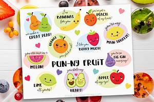 Funny Valentine Sayings, Fruit, SVG
