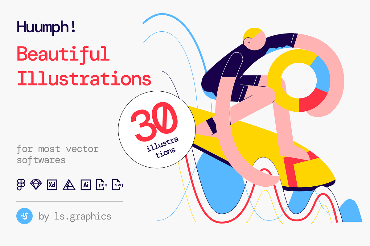 Huumph! Illustration Kit, a Templates & Theme by ls-illustrations (Photo 1 of 7)