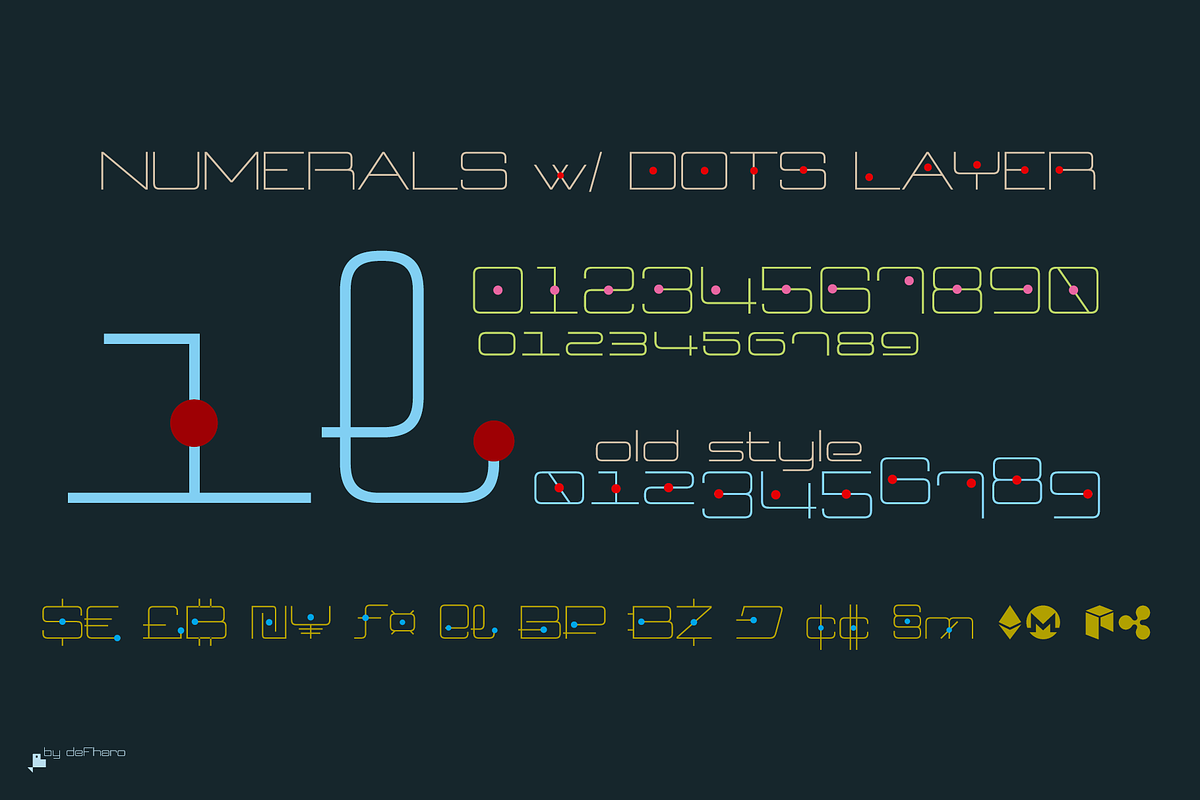 Neospace, 3 Display & Layered Font, a Sans Serif Font by deFharo (Photo 3 of 9)