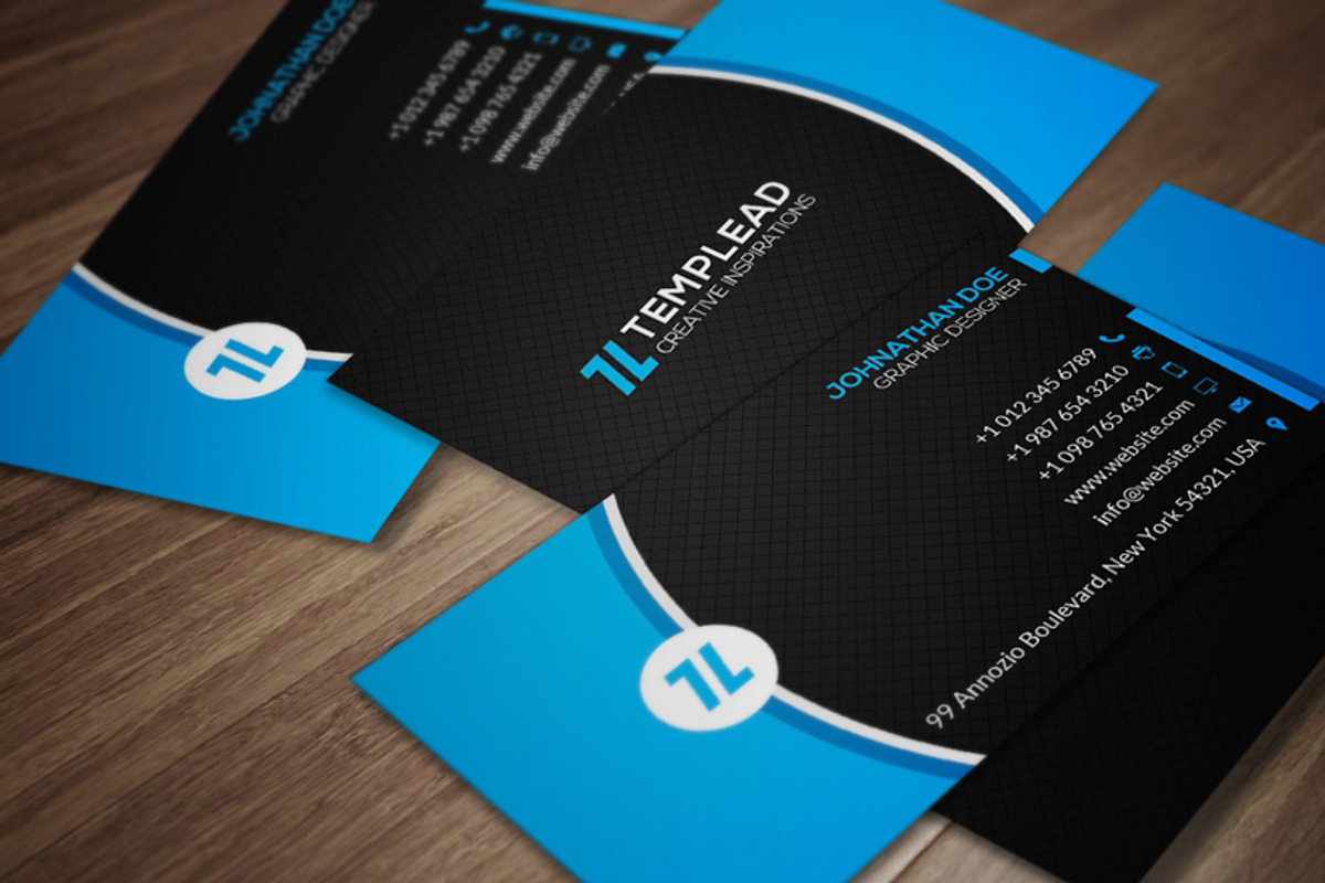 Corporate Business Card CM117, a Business Card Template by annozio (Photo 1 of 4)