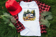 Watercolor Camping Clipart Bundle, an Illustration by Moon Studio (Thumbnail 11 of 15)