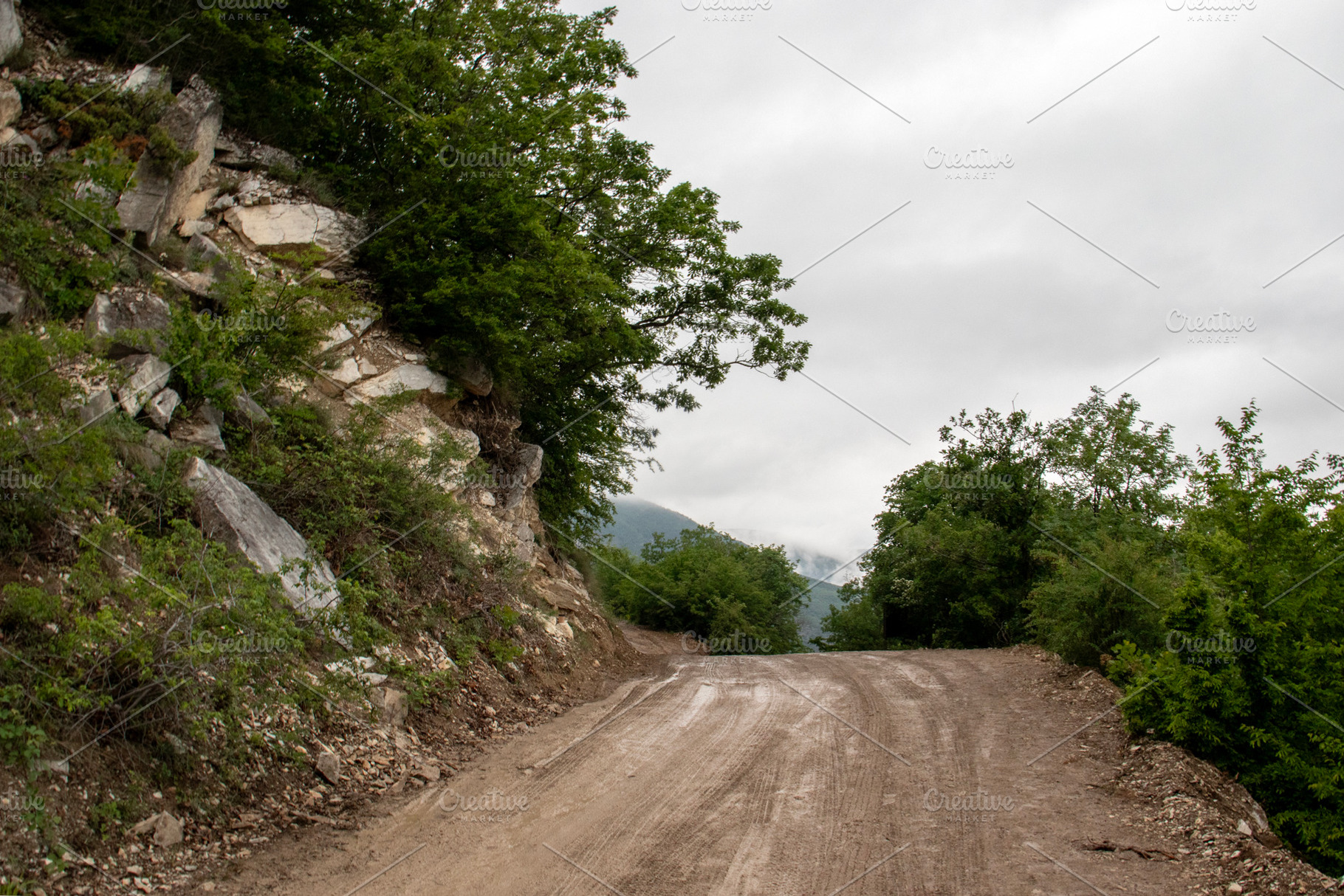 Road in the mountains., a Nature Photo by Schreibikus