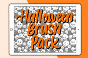 Halloween Procreate brush pack, a Brush Add-On by Alexis Gentry (Thumbnail 1 of 9)