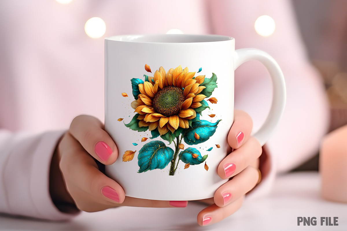 Whimsical Spring Sunflower Clipart, an Illustration by Craft Nest (Photo 10 of 11)