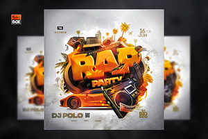 Rap Party Flyer