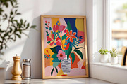Matisse Inspired Floral Poster, a Decorative Illustration by elfy creative (Thumbnail 2 of 5)