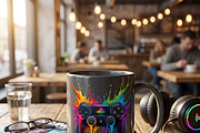 Rainbow Splash Game Controller, a Shirt Mockup by Vector Stall (Thumbnail 14 of 15)