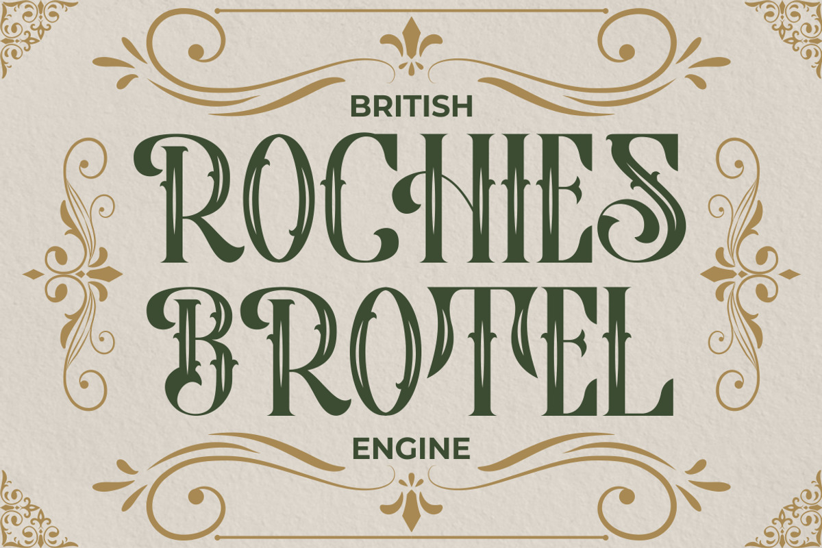 Vintage Binary - Display Typeface Fo, a Blackletter Font by PutraCetol Studio (Photo 2 of 12)