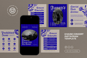 Music Concert Instagram Template, a Social Media Template by graphicook