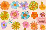 Retro Flowers Logo Canva Template, a Branding & Logo Template by Dear Darling Design (Thumbnail 7 of 7)