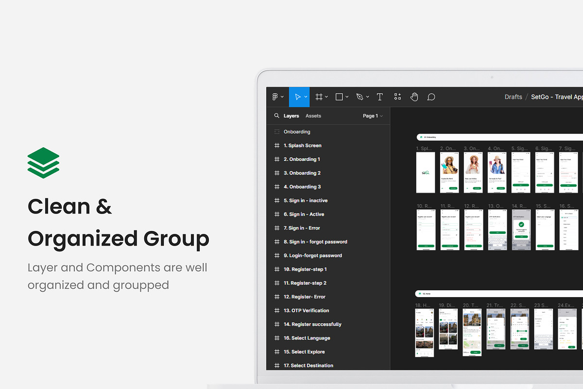 SetGo - Travel App UI Kit, an App Template by Zee UI (Photo 7 of 9)