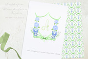 Script Wedding Monogram PNG Green, a Graphic by LABFcreations (Thumbnail 3 of 3)