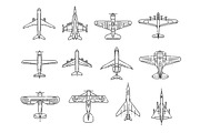 Modern Types of Planes, a Transportation Illustration by Tettygreen (Thumbnail 1 of 3)