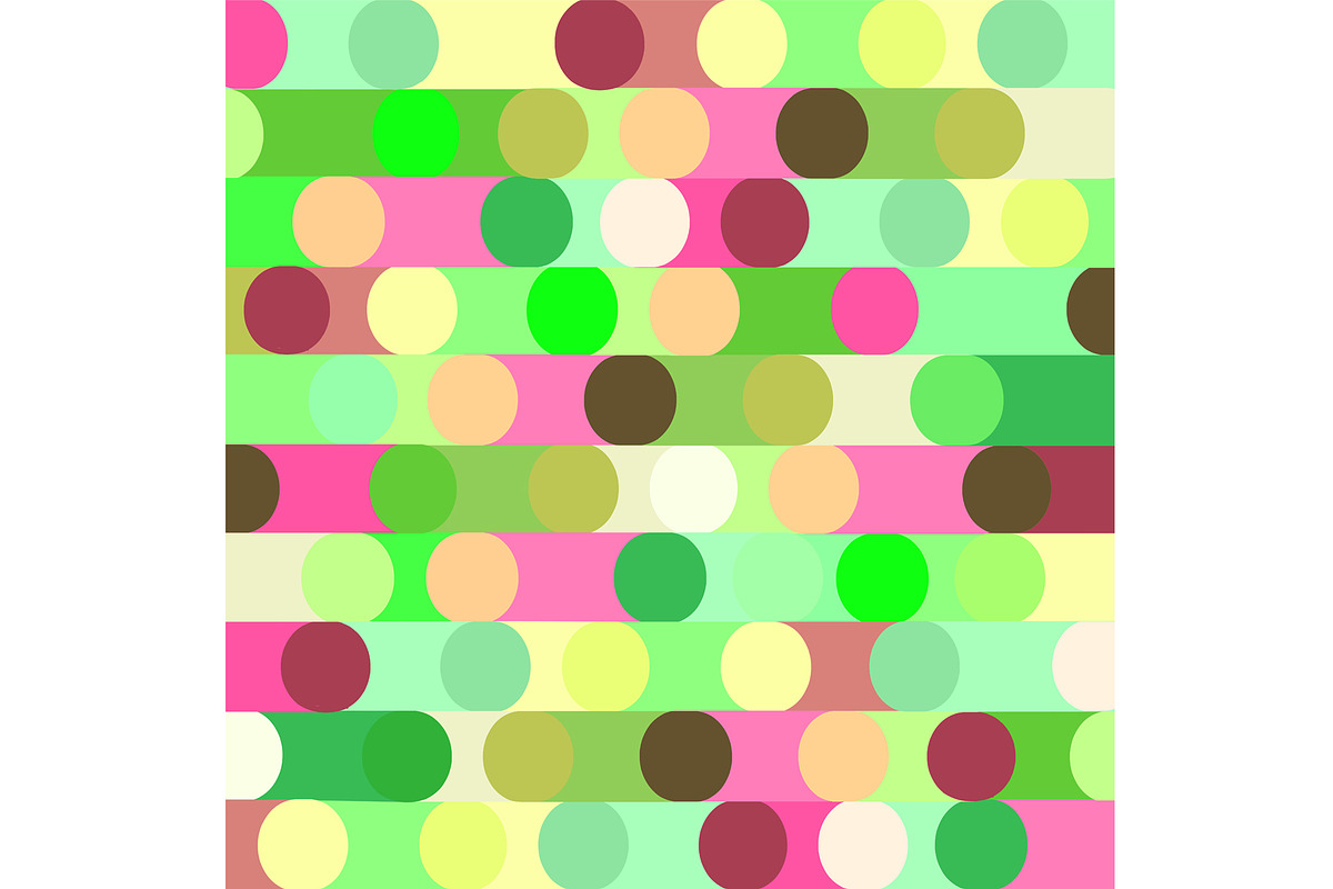 Bright Pink and Lime Geometric, a Decorative Illustration by Sharon Schwalbe (Photo 3 of 4)