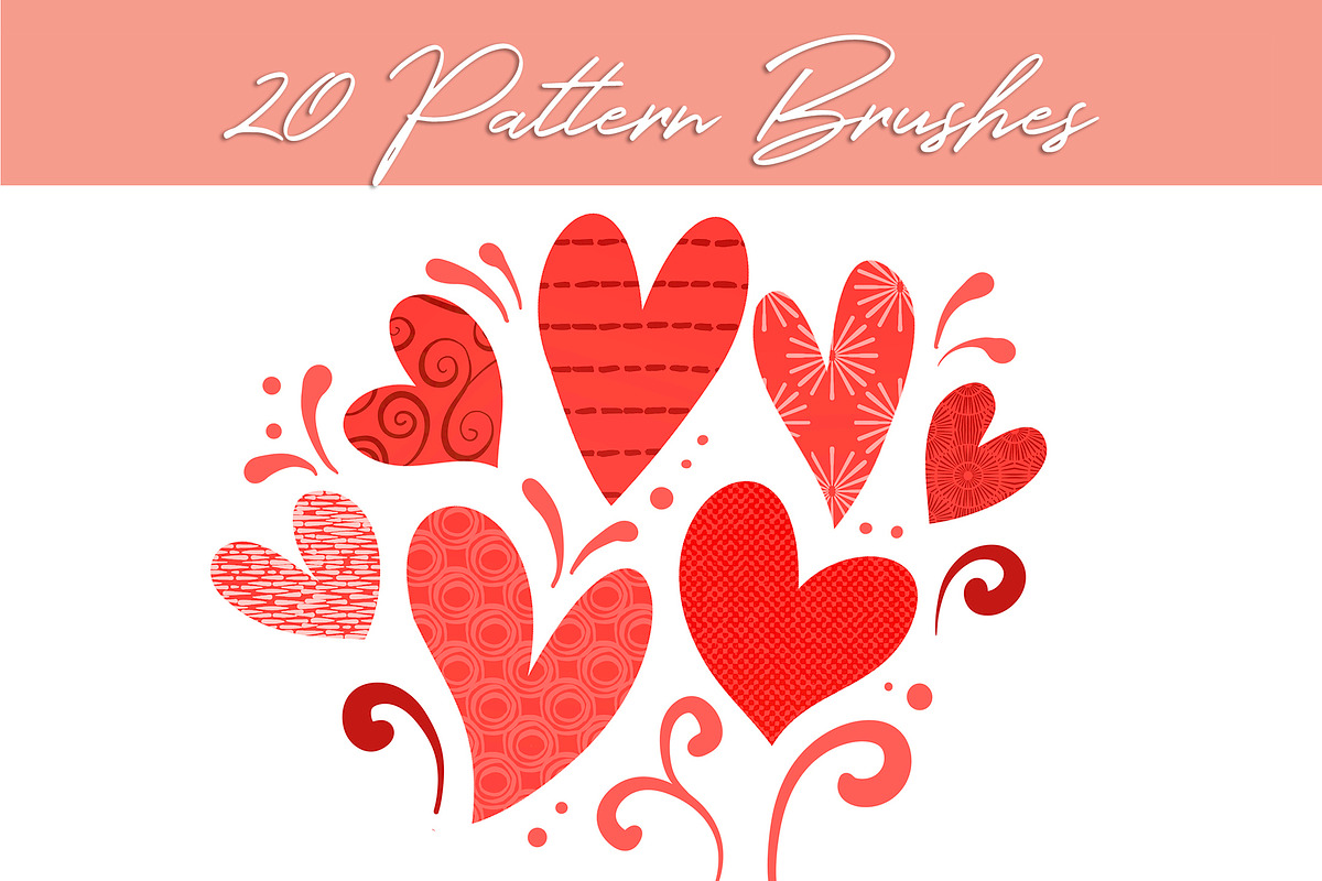Line Art Hearts Procreate/Affinity, a Brush Add-On by DeloresArt (Photo 8 of 14)