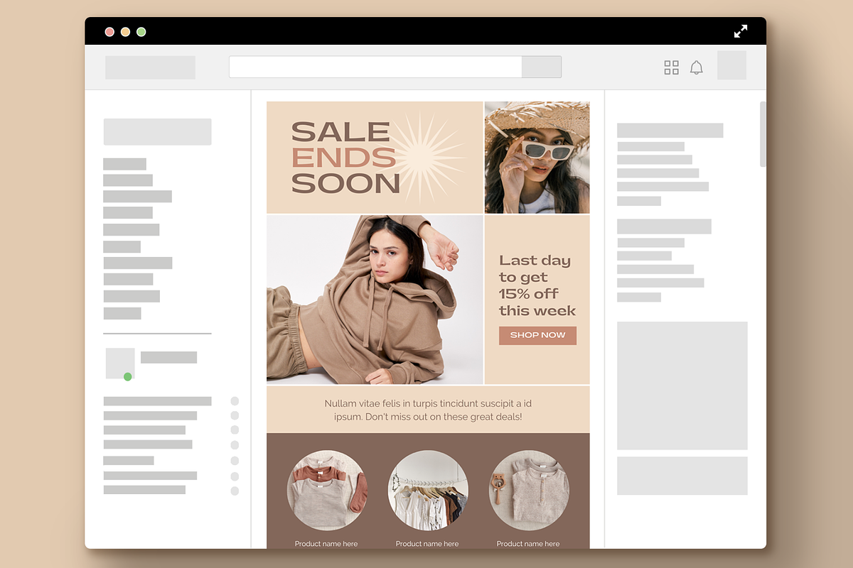 50 Fashion Ecommerce Emails Set, an Email Template by Creatif Foundry (Photo 8 of 9)