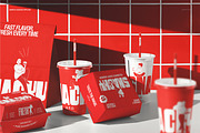Fast Food Restaurant Packagin Mockup, a Packaging Mockup by creatsy5 (Thumbnail 4 of 6)