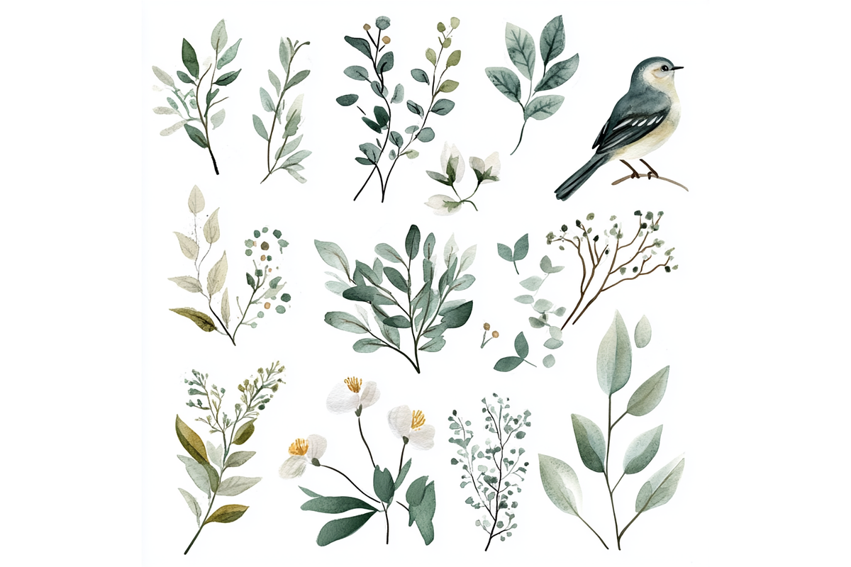 Prompt Neutral Spring Clipart, a Seasonal Illustration by Creative design (Photo 3 of 7)