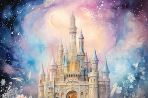 Watercolor Fantasy Castles