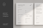 General Contract Template Canva, a Stationery Template by frommakertomaker (Thumbnail 1 of 7)