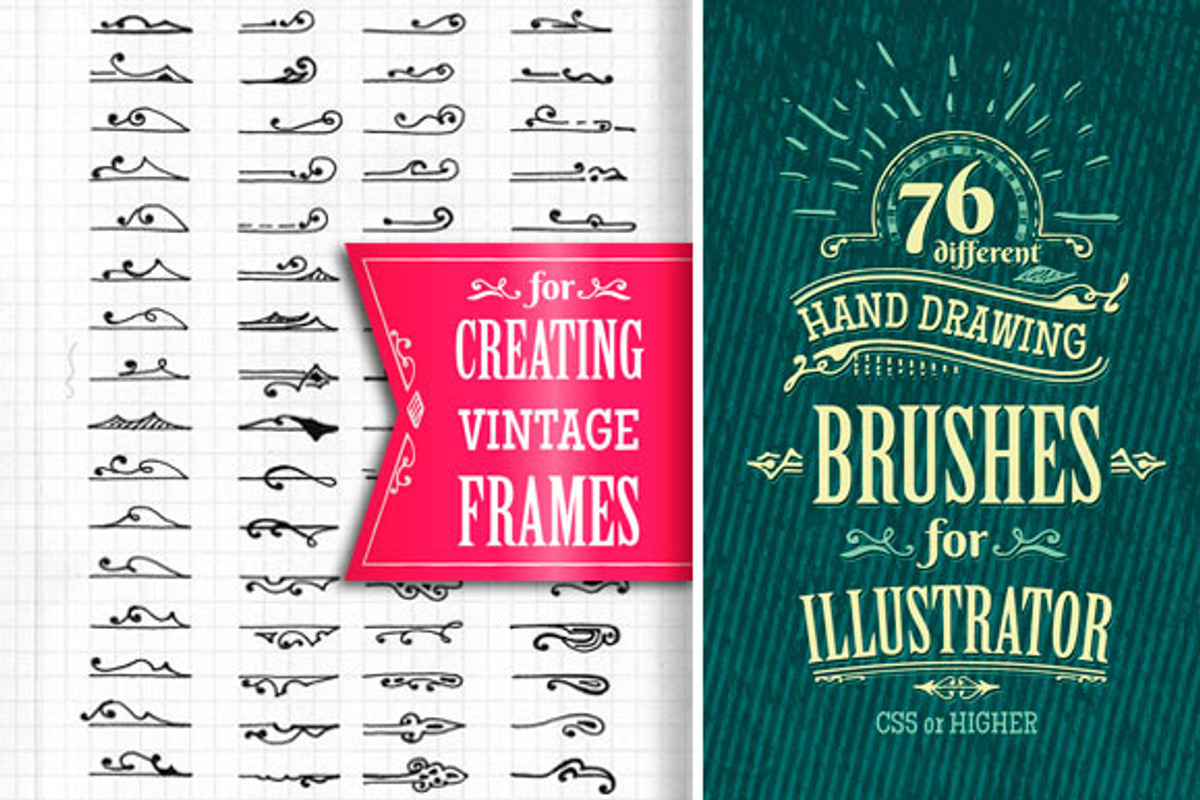 Art brushes for AI, a Brush Add-On by ARSCOR (Photo 1 of 6)