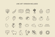 FARMERS MARKET, HAND DRAWN SET, a Food Illustration by NatalieArtShop (Thumbnail 10 of 14)