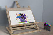Cartoon bear wearing a cap. Tshirt., an Animal Illustration by KENO Mascots (Thumbnail 6 of 6)