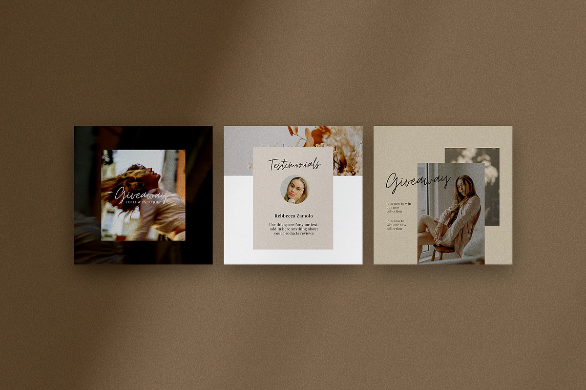 Fiersa Social Media Templates, a Social Media Template by Creavora (Photo 2 of 12)