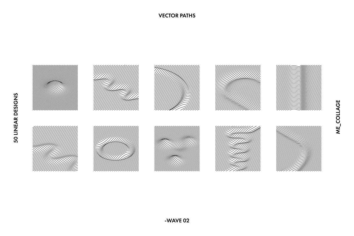 WAVE 02 - 50 Minimal Linear Designs, an Object Graphic by ME_COLLAGE (Photo 25 of 32)