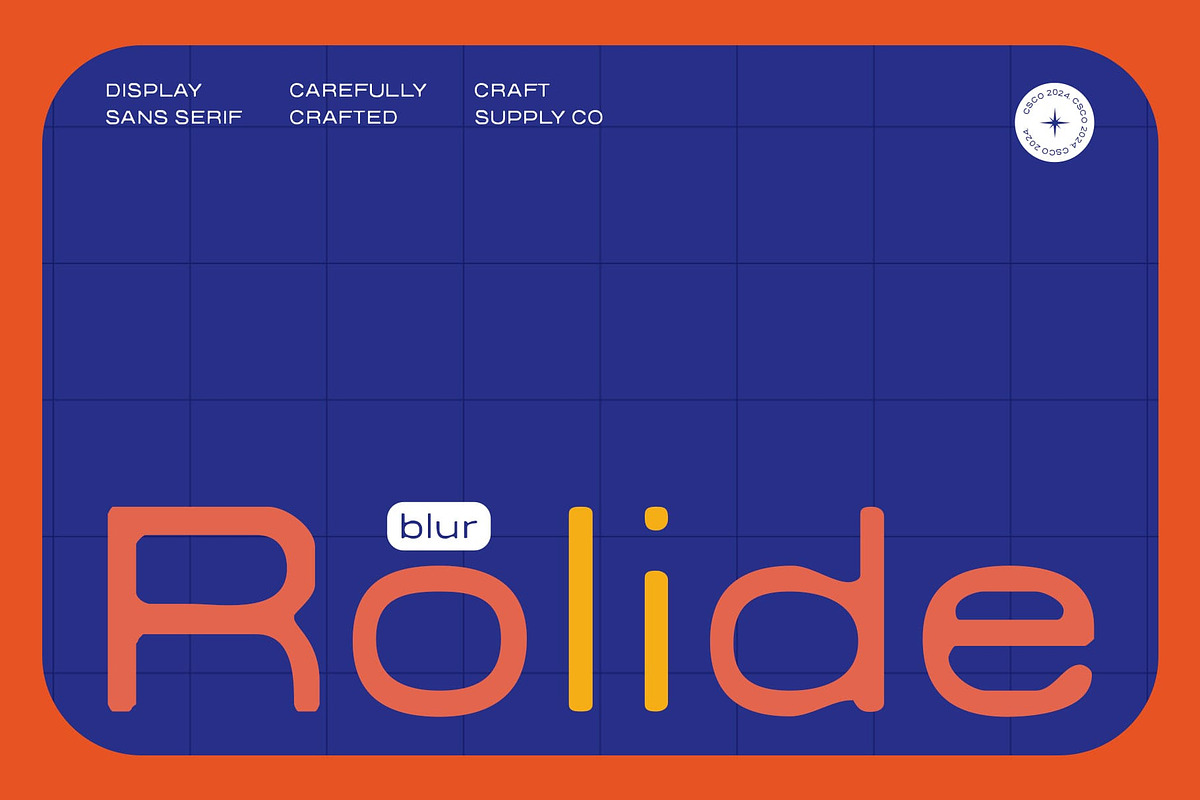 Rolide Blur, a Sans Serif Font by Craft Supply Co. (Photo 1 of 8)