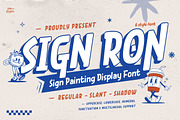 Sign Ron - Display Font, a Handwritten Font by trabaskriya (Thumbnail 1 of 9)