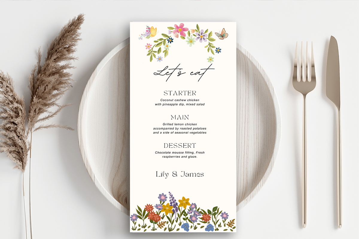 Elegant Floral Wedding bundle, an Invitation Template by WynterLife Studio (Photo 2 of 6)