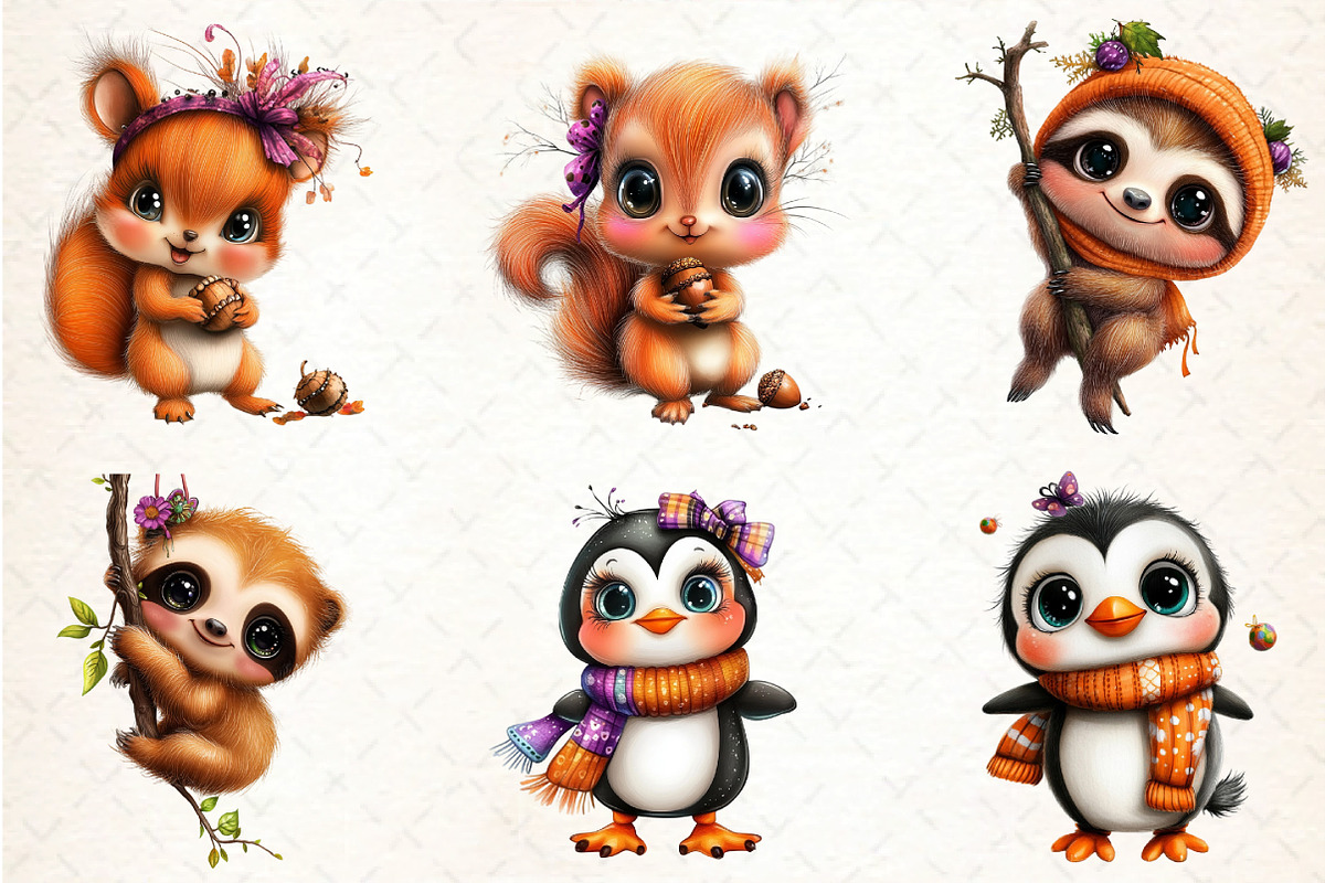Adorable Animal World Clipart, an Illustration by DreamCafeArt (Photo 5 of 8)