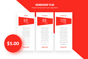 Membership Plan, an UI Kit Template by Sujun Baidyaa (Thumbnail 1 of 2)
