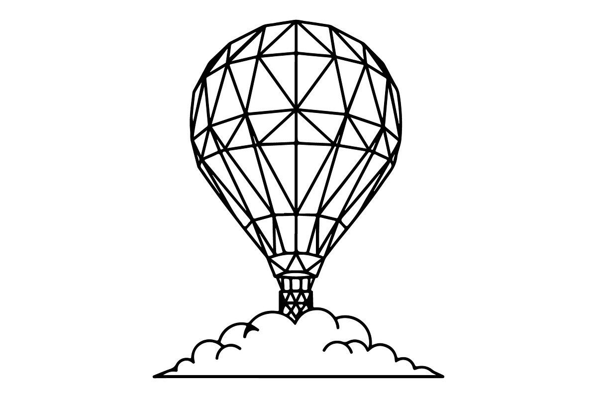 Hot Air Balloon Silhouette Bundle, an Object Illustration by Gaye Art (Photo 30 of 31)