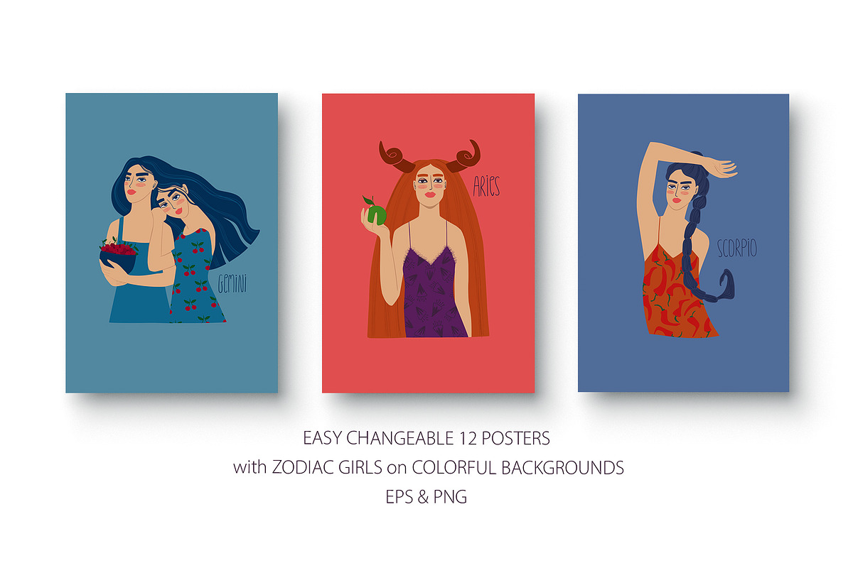 Weird Zodiac Girls, a Person Illustration by Annakniaz (Photo 6 of 9)