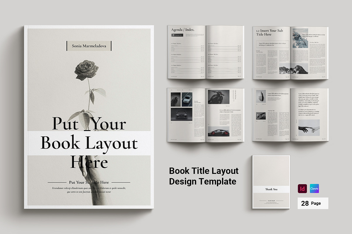 Book Title Layout Design Template, a Brochure Template by Cleffon_Graphic_Studio (Photo 1 of 8)
