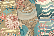 Vintage Marine Life, a Background Graphic by Curve Design (Thumbnail 5 of 7)