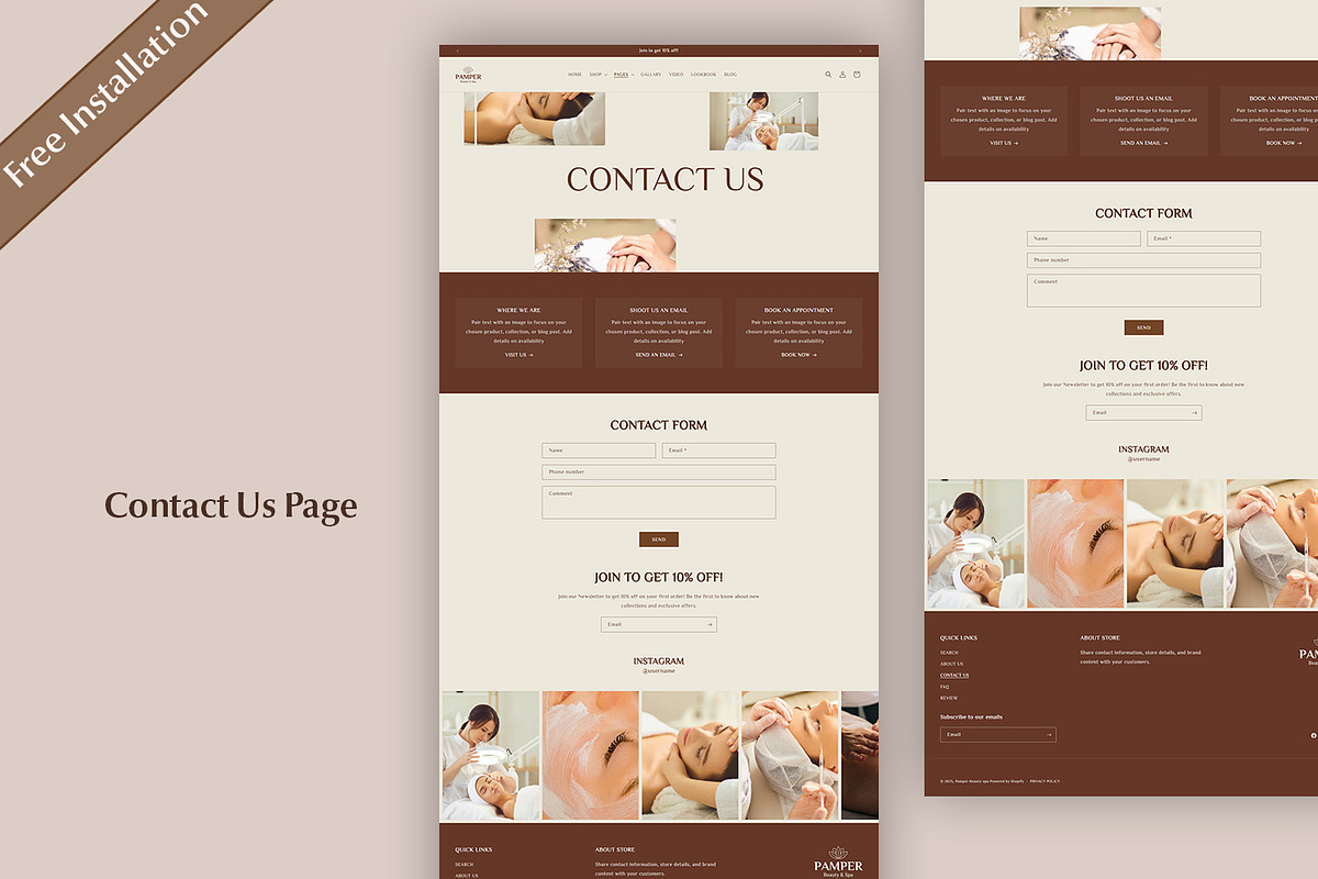 Shopify Theme Spa Wellness Template, a Shopify Template by QuickArtisan (Photo 11 of 13)