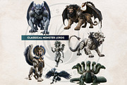 Crystal Beasts Fantasy Cliparts, a Decorative Illustration by ThatsDesignArt (Thumbnail 5 of 14)