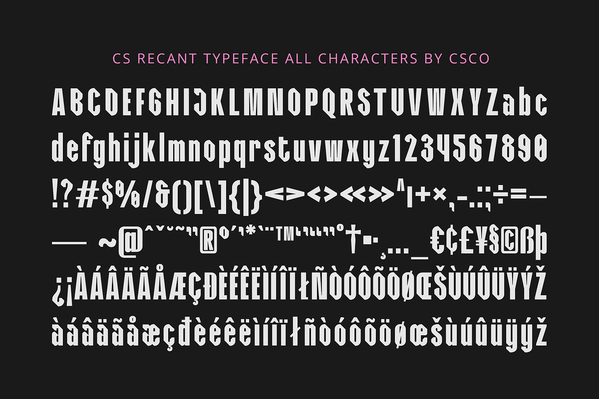 CS Recant – Bold Font, a Sans Serif Font by Craft Supply Co. (Photo 8 of 8)