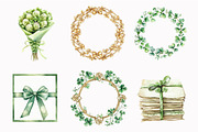 Watercolor Lucky Shamrock Clipart, an Illustration by Design Market (Thumbnail 5 of 5)
