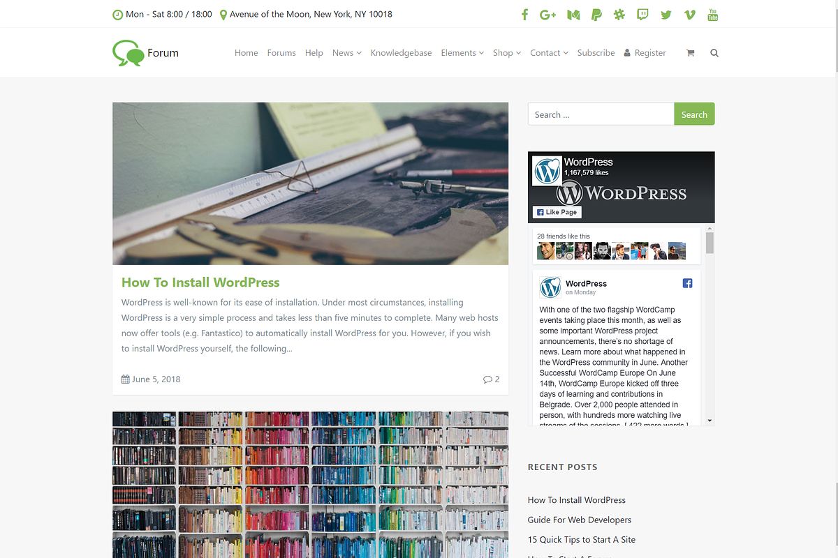 Forum & Community WordPress Theme, a WordPress Template by Visualmodo (Photo 17 of 27)
